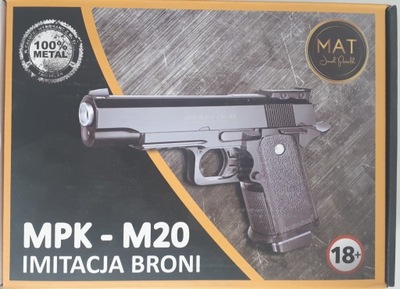 Pistolet metalowy na kulki Replika ASG MPK M20