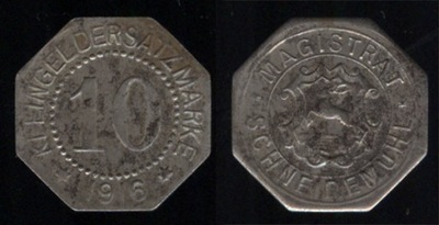 Moneta zastepcza miasta PILA - 10 Pf - 1916 - zelazo
