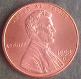 USA 1 cent 1998 D