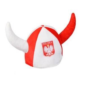 Czapka rogi "Biało-Czerwoni"