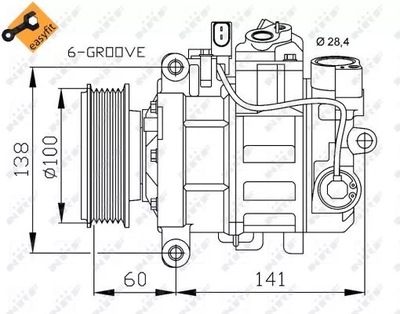 32263 КОМПРЕССОР KLIMAT. AUDI