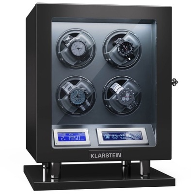 Rotomat 4 zegarki Klarstein szkatułka gablotka 5 prędkości LED