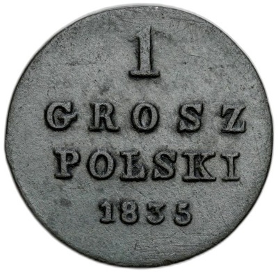 Polska XIX w. / Rosja. Mikołaj I. 1 Grosz Polski 1835 IP, Warszawa
