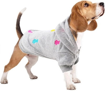 LeerKing bluza dla psa z kapturem zapinana na zatrzask XL