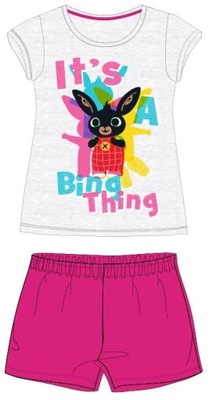 piżama KRÓLIK BING dziecięca letnia brokat 98