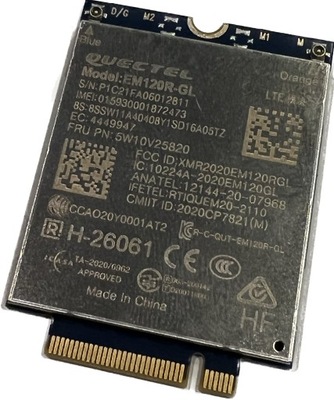 Modem GSM Lenovo Quectel EM120R-GL WWAN LTE L14 T14 T14s T15 P15s