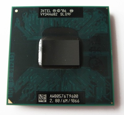 Intel Core 2 duo T9600 2x2.8GHz 1066Mhz FSB 6MB