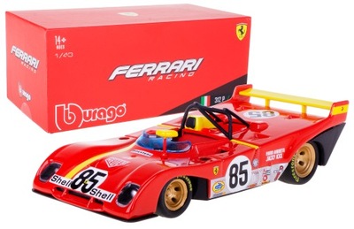 FERRARI 312 P 1972 MODEL BBURAGO 1:43 BOX #85