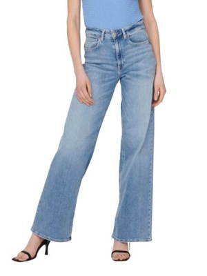 Spodnie jeansowe Only ONLMADISON BLUSH HW WIDE DNM CRO371 NOOS r. M/32