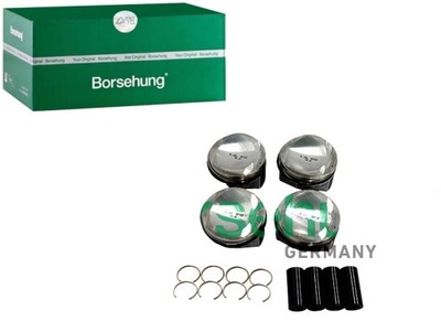 PISTON SET OCT II 09-13.SUP II 08-13.YETI SET 4 PIECES BORSEHUNG  