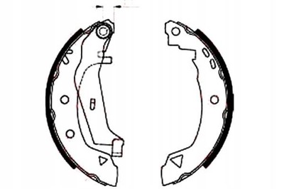 КОМПЛЕКТ КОЛОДОК ШАЛЬМІВНИХ TRW GS8240 RENAULT FIAT CITROEN DACIA ALFA ROMEO