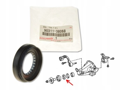 Toyota rav4 i 94-00 сальник мост задняя задний фото №1