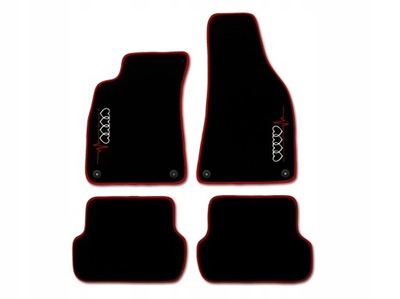 MATS VELOUR PREMIUM FOR AUDI TT 8S (2014-...) BLACK + HAFT  