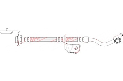 QUICK BRAKE ПАТРУБОК ТОРМОЗНОЙ ГИБКИЙ ПЕРЕД P HYUNDAI IX35 KIA