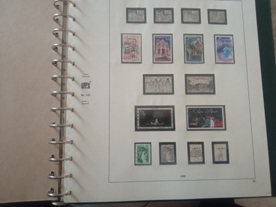 Album na znaczki Franc rok 1980/1984 znaczki wraz Koszulki i karty al fol