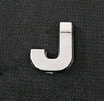 EMBLEMAT LITERA LITERKA SAMOPRZYLEPNA CHROM J