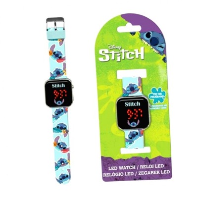 Zegarek LED z kalendarzem Stitch LAS4039 Kids Euroswan