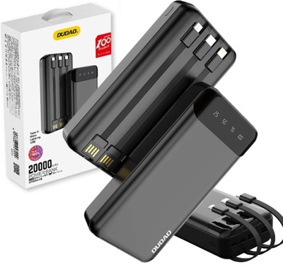 POWER BANK POWERBANK Dudao K6Pro+ 20000mAh kabel