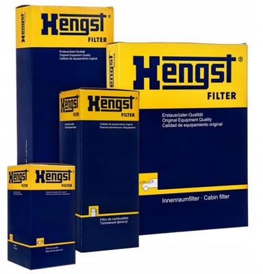 Zestaw filtrów oleju paliwa powietrza kabiny HENGST Peugeot 407 2.2 HDi