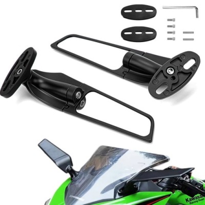 1PARA DO YAMAHA YZF R6 R1 R25 R3 R125 R15 ДЗЕРКАЛО ВНУТРІШНЄ ЧОРНИЙ 