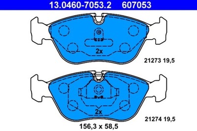 КОЛОДКИ ГАЛЬМІВНІ VOLVO ПЕРЕД C70/V70/S70 2,0-2,5 97-05 13.0460-7053.2