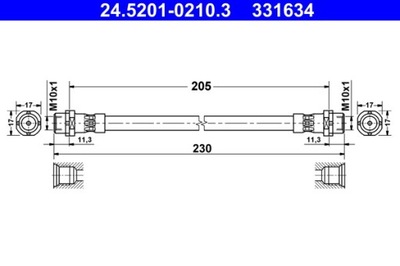 CABLE DE FRENADO ATE 24.5201-0210.3  