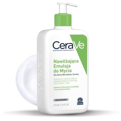 CeraVe Emulsja Nawilżająca do Mycia Dla Skóry Normalnej i Suchej 473ml