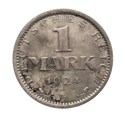 Republika Weimarska 1918-33, 1 marka, 1924/A, st.3