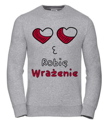 Bluza Damska Robię Wrażenie L Szary