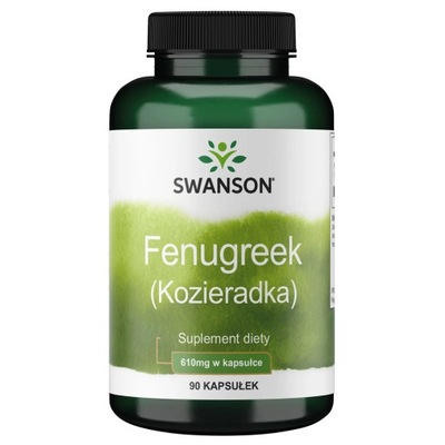 SWANSON Fenugreek - Kozieradka 610 mg (90 kaps.)