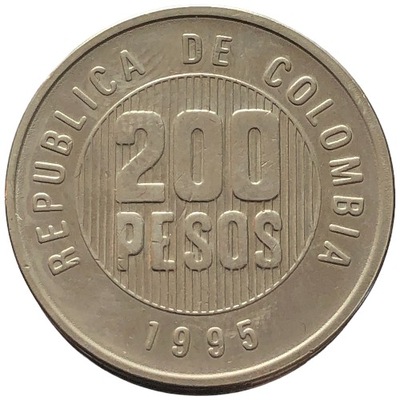 88081. Kolumbia - 200 peso - 1995r. (opis!)
