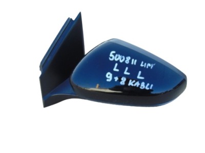 Дзеркало ліва 17 кабелі 9+8 peugeot 5008 ii lift фото №1