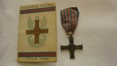 PSZnZ, Krzyż Monte Cassino nr 11680 + legitymacja
