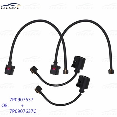 2 PAIRS FRONT REAR BRAKE PAD SENSOR 7P0907637 7P0907637C 958612365~33703  