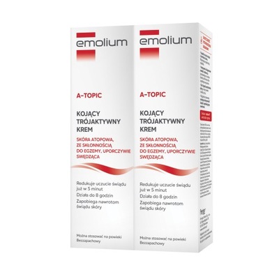 Emolium A-Topic Trójaktywny Krem 50 ml x2