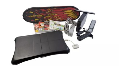 KONSOLA NINTENDO WII CZARNA + DODATKI