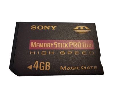 Karta SONY Memory Stick PRO DUO HIGH SPEED 4GB MAGIC GATE