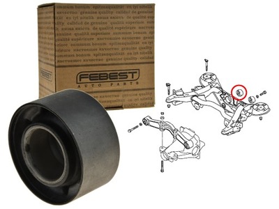 Febest mab-103 подшипниковый узел, механизм дифференциал фото №1