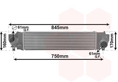 Van wezel 06014702 интеркулер к bmw 1 хэтчбек f40 x1 f48 x2 x2 фото №1