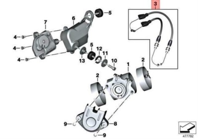 Набір трос gaz кришка багажника вихлоп bmw r ninet r ninet scrambler оригінальний фото №1