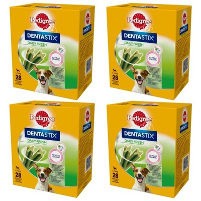 PEDIGREE Dentastix Fresh Dla Psa Małe Rasy 4x28szt