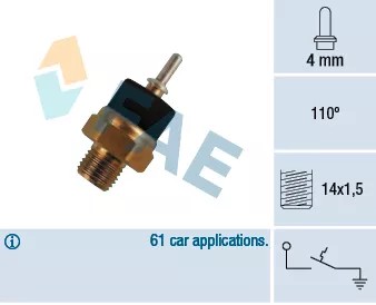 FAE 35780 SENSOR TEMPERATURA DE AGUA MERCEDES  