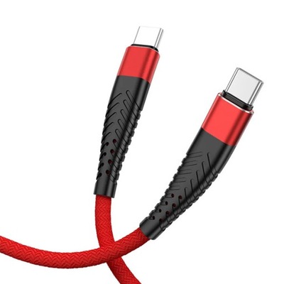 KABEL USB TYP-C PD USB-C QC 3.0 FAST CHARGING FASTON OPLOT WZMACNIANY 2M CZ