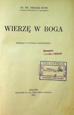 Wierzę w Boga 1933 r.