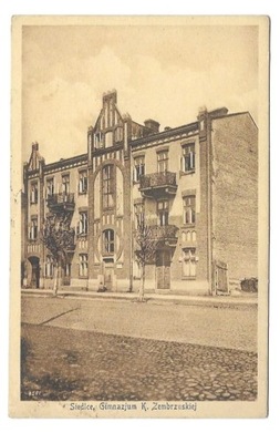 Siedlce Gimnazjum K. Zembrzuskiej [pocztówka ca 1930]