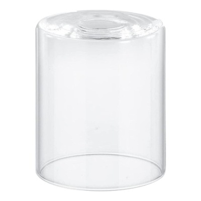 Cylinderowy klosz z przezroczystego szkła Klosz o wymiarach 9 cm x 13 cm