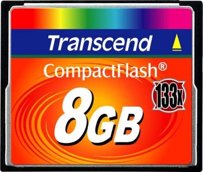 Karta pamięci TRANSCEND CF 8GB + pokrowiec