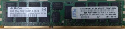 Pamięć RAM ELPIDA 8GB 2RX4 DDR3 1333MHZ 10600R 9 10 E2 EBJ81RF4BCFA RAM104