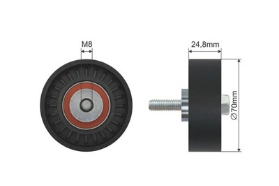 RITINĖLIS ĮTEMPIKLIO DIRŽELIO KELIŲ GRIOVELIŲ MERCEDES C W202 COUPE C124 S (W140), 