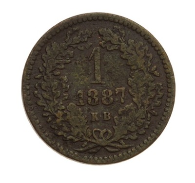 [M1848] Austria 1 krajczar 1887 k.b.